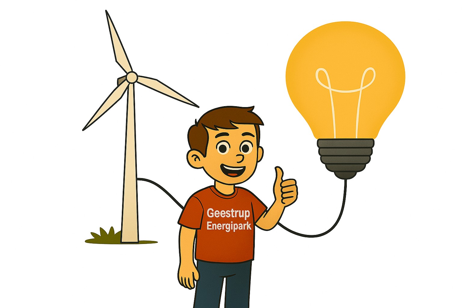 dreng vindmølle hvid